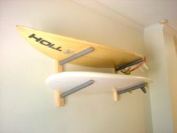 Surfboard Wall Rack Mount — Holds 2