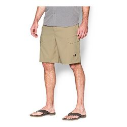 Under Armour Men’s Fish Hunter Cargo Shorts, Enamel/Saddle, 34