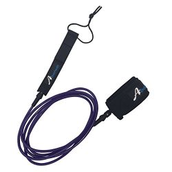 Abahub Premium Surfboard Leash Leg Rope SUP Legrope straight 9 feet purple 7 mm thick