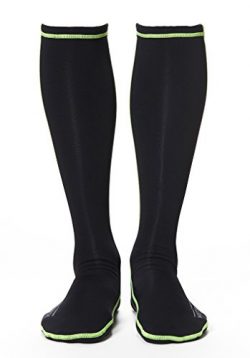 WETSOX Therms Round Toe Wetsuit Socks, Get In and Out of Wetsuit or Booties in Seconds, 1mm Neop ...