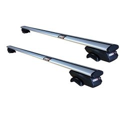 Kodiak AeroGrip 53″ Universal Top Rack Cross Bars – Adjustable Racks for Car Roof &# ...