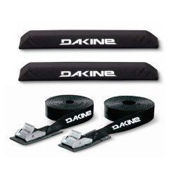 DaKine Aero Rack Pads with 12′ Tie Down Straps – Black