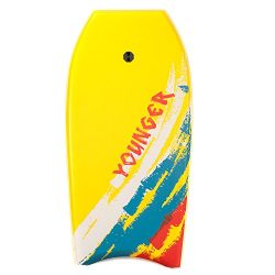 Younger 39 inch Super Bodyboard with IXPE deck, Perfect surfing, Yellow