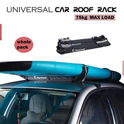 Raystreak 24″ Stand Up Paddle Board Car Roof Rack Pad Set with Bag