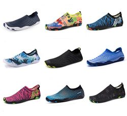 Water Shoes Mens Womens Beach Swim Shoes Quick-Dry Aqua Socks Pool Shoes for Surf Yoga Water Aer ...