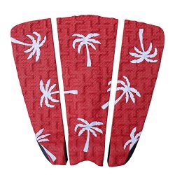 Premium Surfboard Traction Pad [CHOOSE COLOR] 3 Piece, Full Size, Maximum Grip, 3M Adhesive, for ...