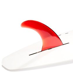 Dorsal Signature Surf SUP Single Center Fin Longboard Surfboard Fins – Red