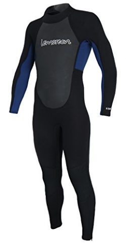 Lemorecn Wetsuits Youth 3/2 mm Full Diving Suit(4031blackblue14)