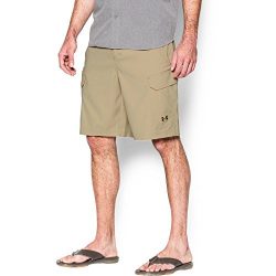 Under Armour Men’s Fish Hunter Cargo Shorts, Enamel/Saddle, 42