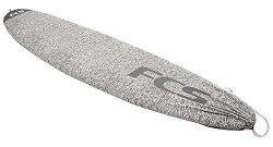 FCS Stretch Fun Board / Long Board Cover Surfboard Sock (Charcoal, Long Board 10′ 0″)