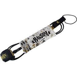 Ransom Surf Wax Jr Pro Comp Black / Gold Surfboard Leash – 6 ft.