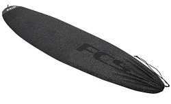 FCS Stretch Fun Board / Long Board Cover Surfboard Sock (Black, Long Board 9′ 0″)