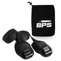 BPS 12′ Surf / SUP Tie Down Straps w/ Bag – Black