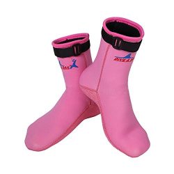 A Point Wetsuits Socks 3mm Diving Socks Water Sock (pink, XS(21.5-22.5cm))