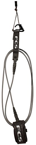 FCS Comp Surfboard Leash – Graphite – 6′