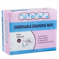 Disposable Diaper Baby Changing Pad Underpads Changeez-20 Count White