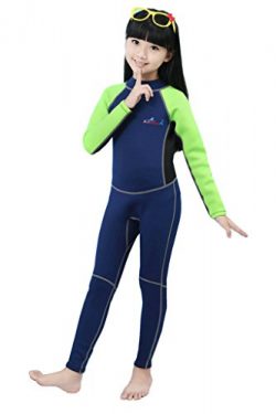 2mm Neoprene Wetsuit for Kids Boys Girls One Piece Swimsuit