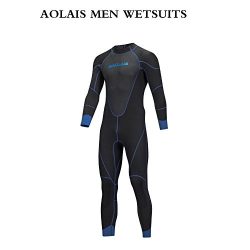 Aolais 3mm full wetsuits for men and women (men 4, M)