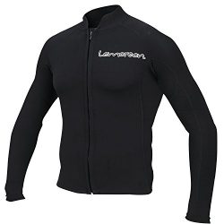 Lemorecn Men’s 2mm Wetsuits Jacket Long Sleeve Neoprene Wetsuits Top(2021blackM)