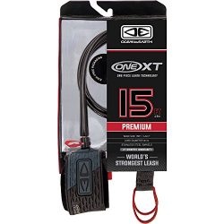 Ocean and Earth Big Wave Pin Release Black Surfboard Leash – 15′