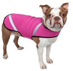 PET LIFE Extreme Neoprene Multi-Purpose Sporty Protective Shell Pet Dog Coat Jacket, Medium, Pink