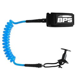 BPS PRO Bodyboard Leash (Double Swivels with Leash Plug) – Light Blue