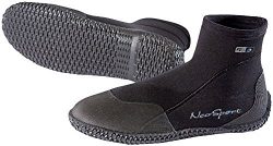 NeoSport Wetsuits Premium Neoprene 3mm Low Top Pull On Boot, Black, 9 – Water Shoes, Surfi ...