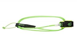 Creatures of Leisure Surfboard Shortboard Leash Lite Lime Clear 5ft