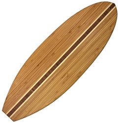 Totally Bamboo Surfboard Shaped Bamboo Serving and Cutting Board, 23″ x 7-1/2″