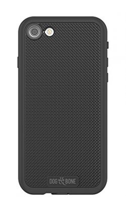 Dog & Bone Wetsuit Topless Waterproof Case Compatible w iPhone 7 Blackest Black
