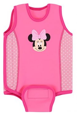 Aquawarm Pink Neoprene Baby’s Warm Wetsuit w/UV Protection – Infant’s Safest Swimsuit (Minnie Mo ...