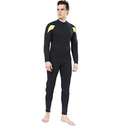 Dark Lightning Full Body Mens Scuba Neoprene Wetsuit, 5/4mm Premium Stretch CR Diving Wet Suits  ...