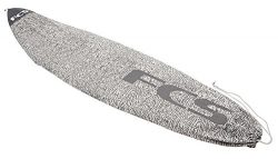 FCS Stretch All Purpose Covers Surfboard Socks (Charcoal, 6′ 7″)