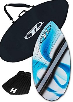 Wave Zone Diamond Skimboard Combo Package for Beginners & Kids up to 110 Lbs – Blue Sk ...